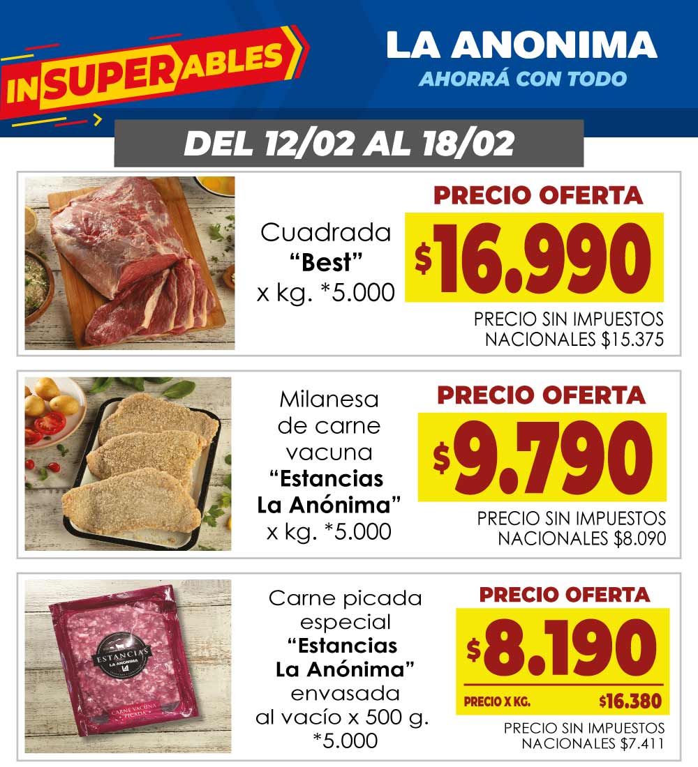 Banner La Anonima 12 AL 18-02